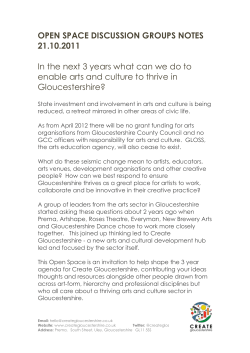 OPEN SPACE DISCUSSION GROUPS NOTES 21.10.2011 In the