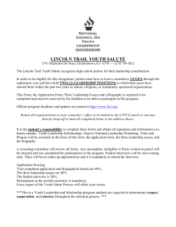 lincoln trail youth salute