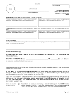 FLR8B.1 - Ontario Court Forms