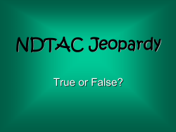 ANSWER - NDTAC