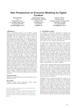 New Perspectives on Economic Modeling for