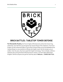 brick battles: tabletop tower defense