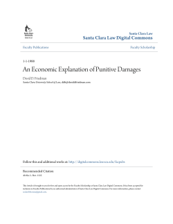 An Economic Explanation of Punitive Damages