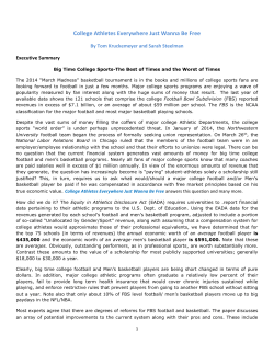 Word Document - College Athletes Everywhere Just Wanna Be Free