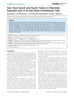 Failure to Maximize Expected Gain in an Eye