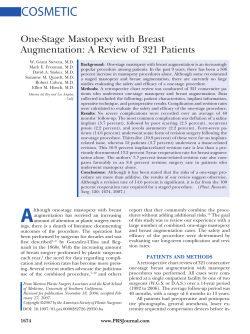 One-Stage Mastopexy with Breast Augmentation