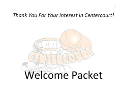 Centercourt Season Fees - Centercourt Basketball Organization Inc.
