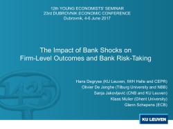 The impact of bank shocks on firm-level outcomes and bank