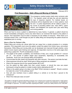Safe Lifting and Moving of Patients