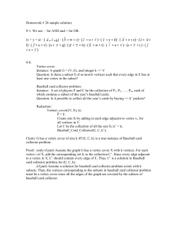 Homework # 28 sample solution: 9-1. We use for AND and + for OR