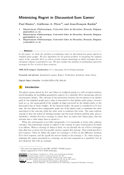 Minimizing Regret in Discounted-Sum Games - DROPS