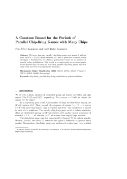A Constant Bound for the Periods of Parallel Chip