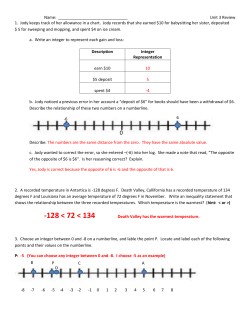 Positive numbers represent elevations above sea