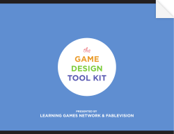 the GAME DESIGN TOOL KIT