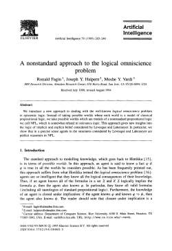 A nonstandard approach to the logical omniscience