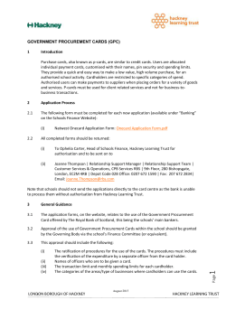 HLT eProcurement Cards Guidance