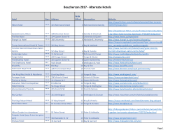 Bouchercon 2017 - Alternate Hotels