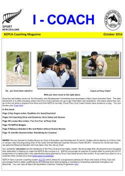coach - New Zealand Pony Club