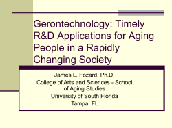 Gerontechnology