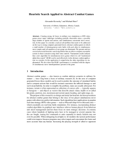 Heuristic Search Applied to Abstract Combat Games