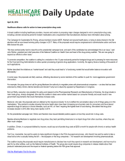 HPN Daily Update - Healthcare Purchasing News