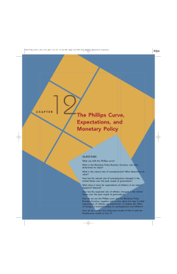 The Phillips Curve, Expectations, and Monetary Policy