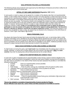 diaa approved policies/procedures
