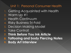 tattooing and body piercing