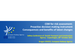 CSM for risk assessment: Proactive decision making instrument