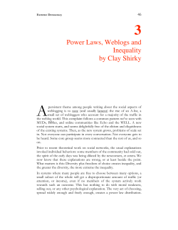 Power Laws, Weblogs and Inequality by Clay Shirky