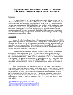 ESE Response to AFT-MTA Statement on DDM, Junen 2016