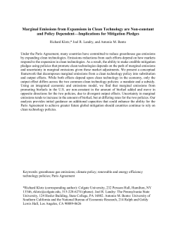 Marginal Emissions from Expansions in Clean