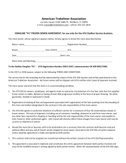 Contract/Info - American Trakehner Association