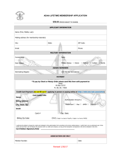 ADAA- Membership Form