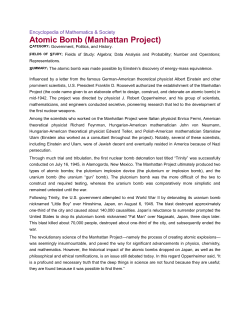 The Atomic Bomb (Manhattan Project)