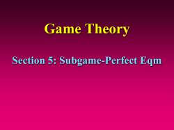 GOV 2005: Game Theory