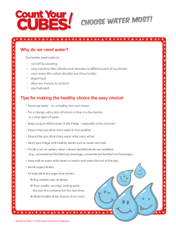 Choose water most!
