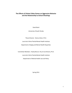 The Effects of Violent Video Games on Behavior and Their