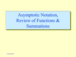 Asymptotic Notation - KFUPM Faculty List