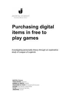 Purchasing digital items in free to play games