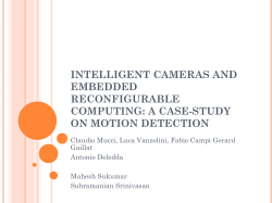 Intelligent cameras and embedded reconfigurable computing: a