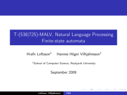 Finite-state automata