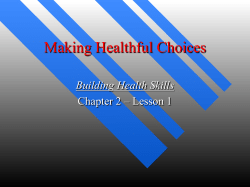 Making Healthful Choices