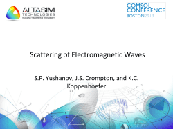Scattering of Electromagnetic Waves