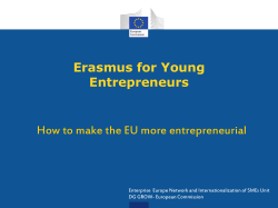 Erasmus for Young Entrepreneurs