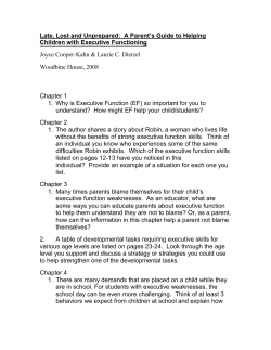 Late, Lost and Unprepared: A Parent`s Guide to Helping Children