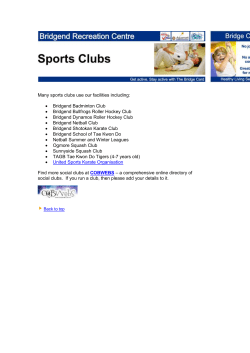 Bridgend Recreation Centre