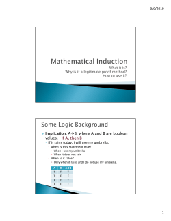 Implication Implication: A&rarr;B, where A and B are - Rose