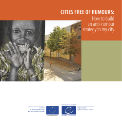 Cities Free of Rumours : How to Build an anti