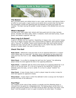 Beginners Guide to Boys LaCrosse